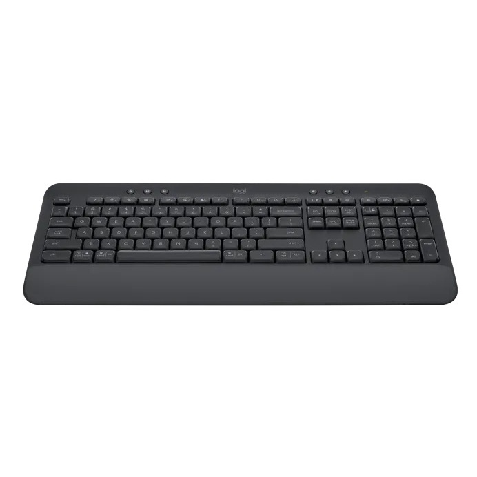 Bàn phím không dây có kê tay Logitech K650 - Bluetooth/2.4Ghz - Hàng chính hãng