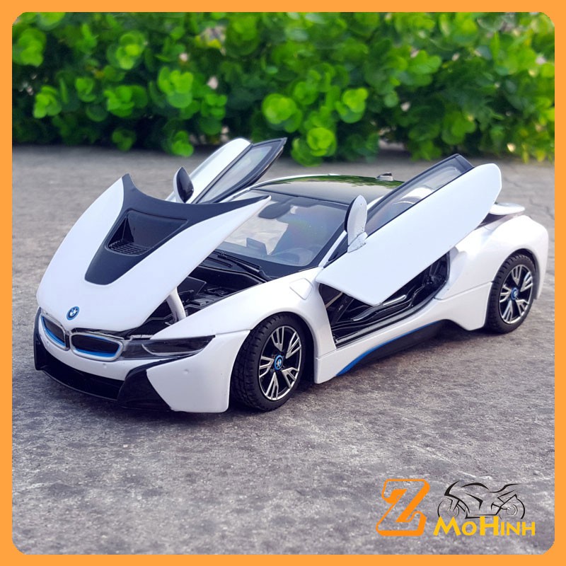 MÔ HÌNH XE Ô TÔ Siêu Xe BMW I8 | Hãng Rastar tỷ lệ 1:24 màu Trắng