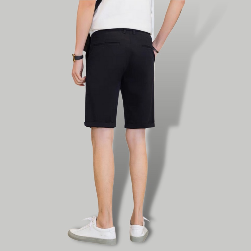 Quần short nam cạp chun vải tuyết mưa co giãn nhẹ dáng công sở tây âu-Trend Clothing Store!