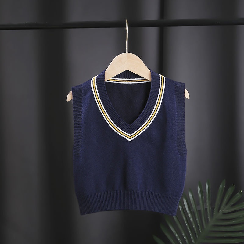 Áo Sweater Dệt Kim Chất Liệu Cotton Dày Dặn Thời Trang Thu Đông Cho Bé Trai