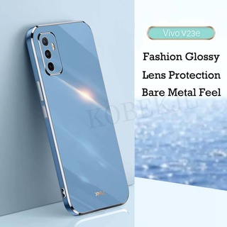 Vivo V23E V20Pro V15 S1 Pro X50 X70 X70Pro VUltra Vỏ mạ bóng mỏng Vỏ bảo vệ silicon mềm Vivo V23 E VivoV23E Vỏ điện thoại