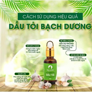 Tinh dầu tỏi bạch dương organic - 30ml - giảm ho, cảm, sổ mũi