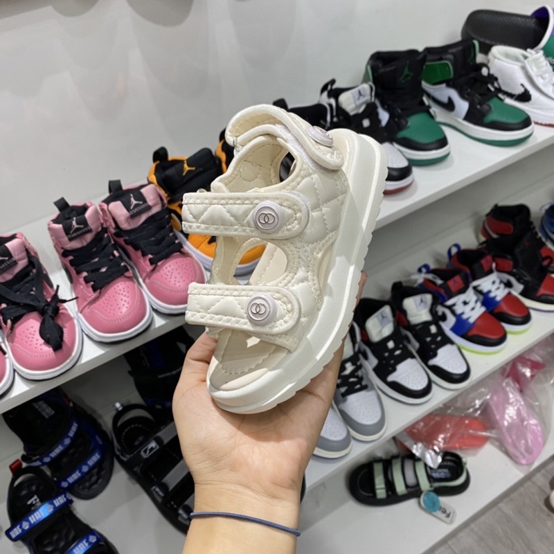 Dép Sandal Hai Quai Cho Bé Gái 3-15 Tuổi Hàng Quảng Châu Cao Cấp Full Hộp