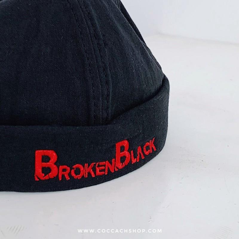 Mũ tròn Broken Black Mucap111