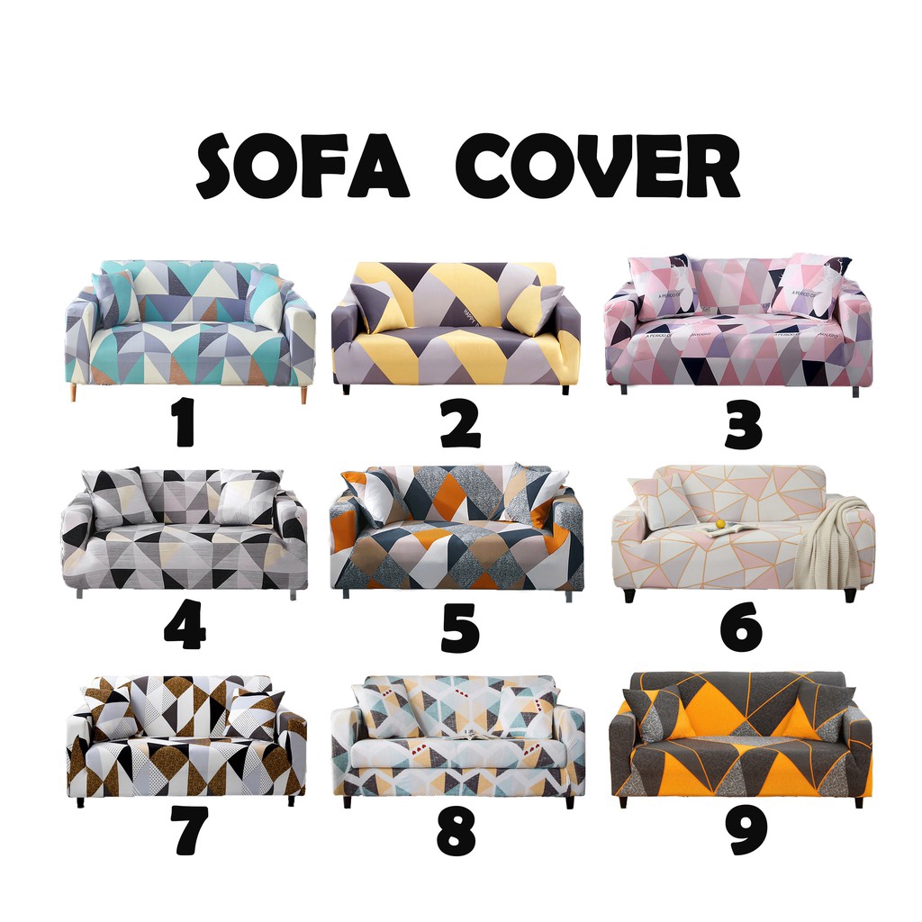 Rubik's Cube Series sofa cover 1/2/3/4 Seater Couch  Removable Slipcover Stretch Sofa Protector