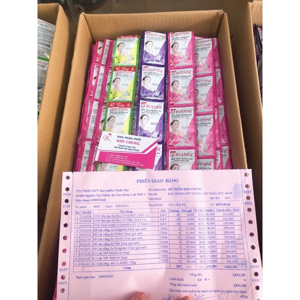 Sữa tắm Gervennenhiều màu