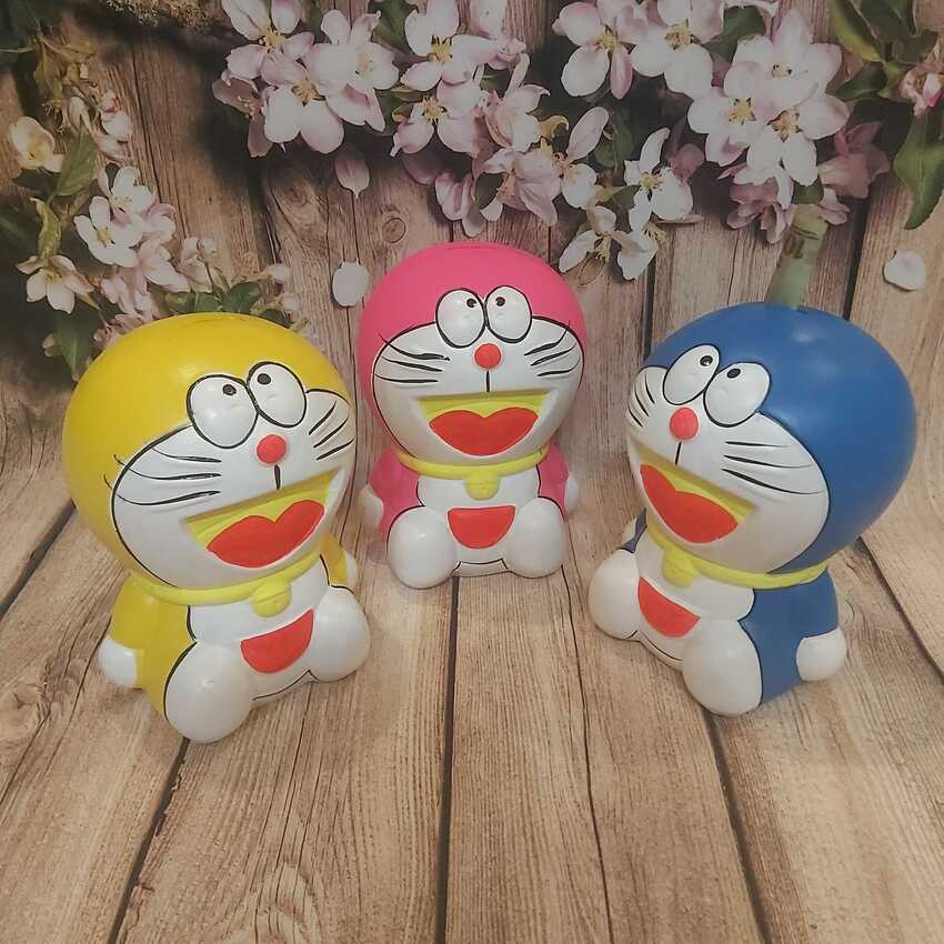 Heo Đất Tiết Kiệm mẫu DORAEMON cực Hot - Ống Heo làm quà tặng được trẻ em yêu thích – Ý nghĩa Giáo Dục tuyệt vời - 4 màu