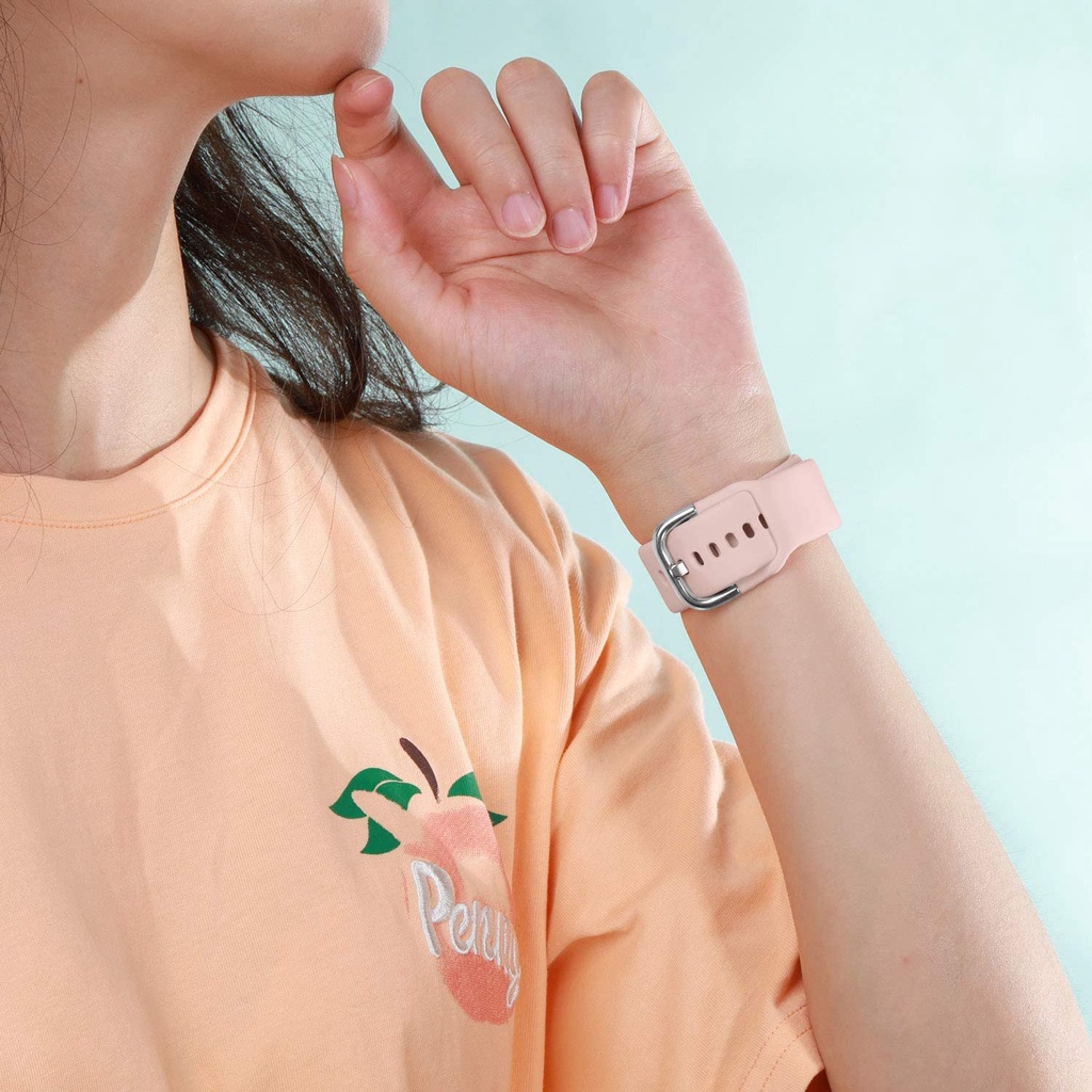 Dây Đeo Silicon Mềm 20mm Cho Đồng Hồ Thông Minh Samsung Galaxy Watch 42mm Active2 40/44mm Samsung S2 Classic