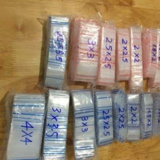 100 cái túi zip nhỏ nhất 1.5x2