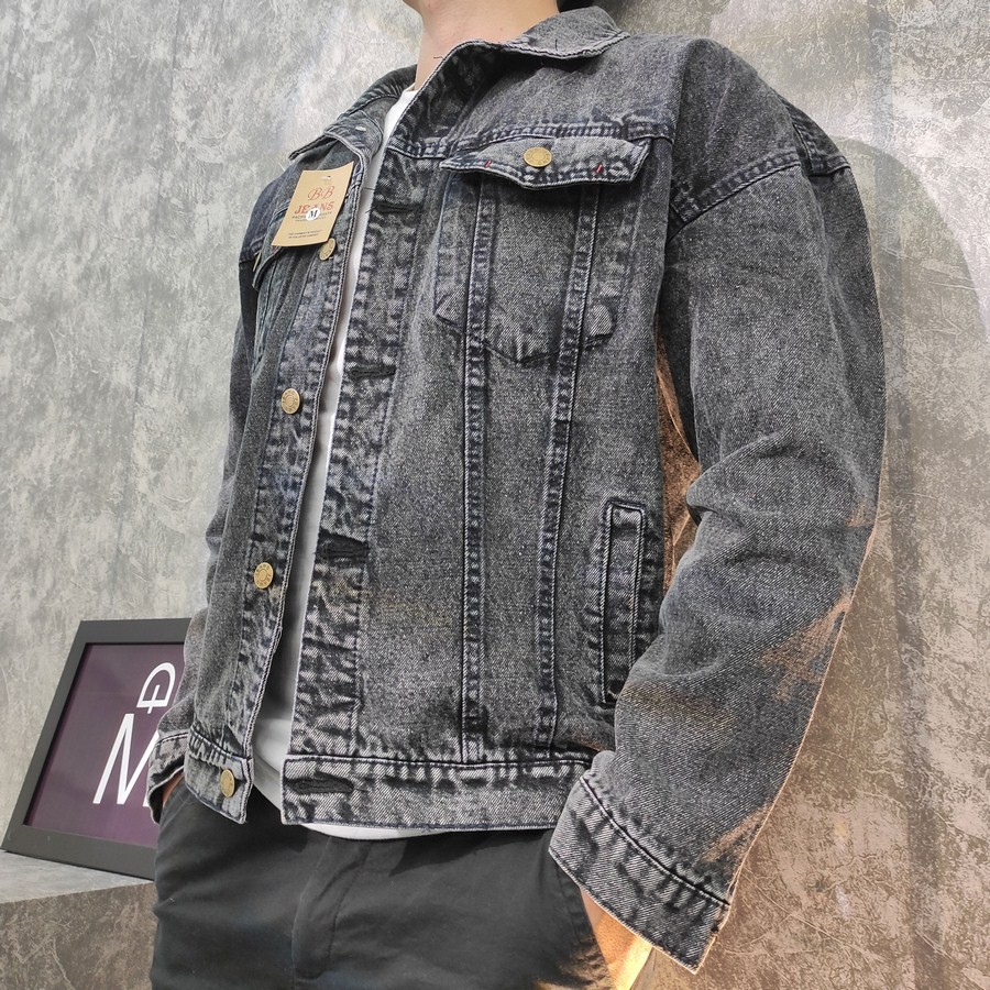 Áo khoác jean nam TS359 bền đẹp cá tính Tronshop chuyên áo khoác nam