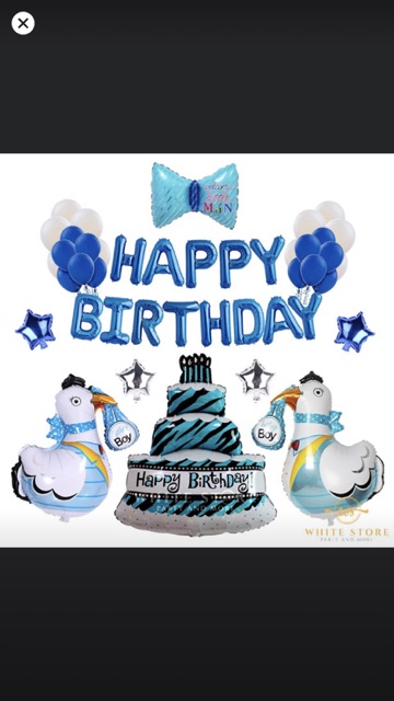 SET BÓNG SINH NHẬT CHỦ ĐỀ GÀ CON XANH, HỒNG