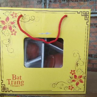 Bộ ấm chén trà đất nung Bát Tràng siêu đẹp
