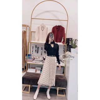áo len cổ choker