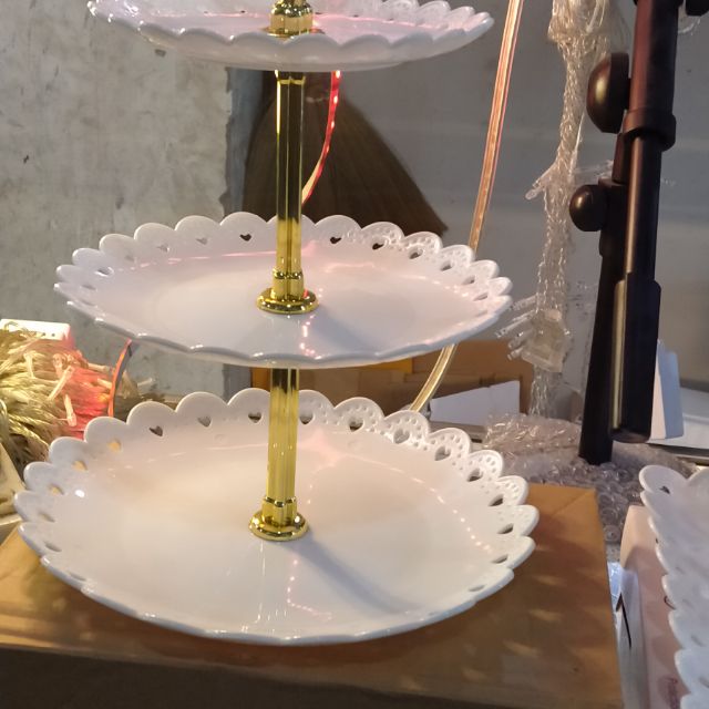 Combo 5đĩa 3tang tròn nhựa