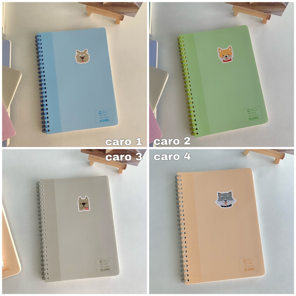 COMBO 2 SỔ LÒ XO A5 120 TRANG MÀU PASTEL XINH XẮN (ảnh thật) - sổ tay ghi chép hàng ngày - Tiệm nhà Chun