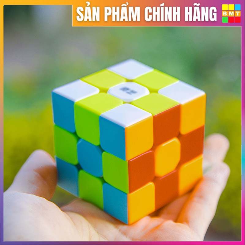 Rubik 3x3 QiYi Warrior S 3x3 Stickerless, Rubic 3 Tầng Không Viền Đồ Chơi Trí Tuệ Trẻ Em