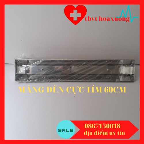 [ComBo]Bộ Máng Đèn + Bóng Cực Tím 45cm