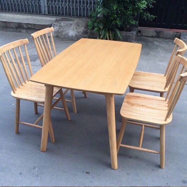 Bộ bàn ăn Nika Tự Nhiên