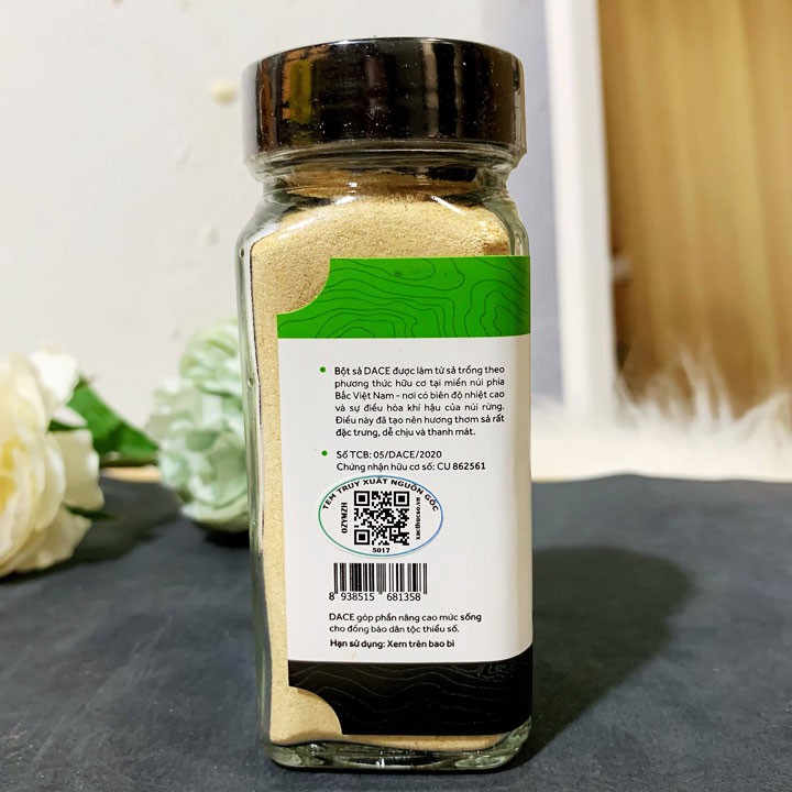 Bột sả hữu cơ Dace 40g