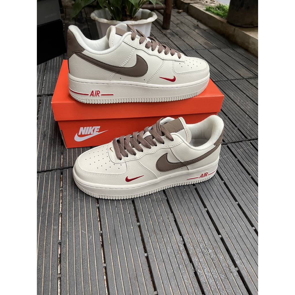 GIÀY AF1 Vệt  NÂU KEM NÂU FULL BOX FREE SHIP