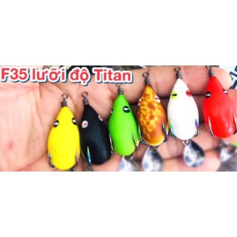 Nhái F35 chuyên lure lưỡi titan có đuôi sắc bén - Hàng cao cấp