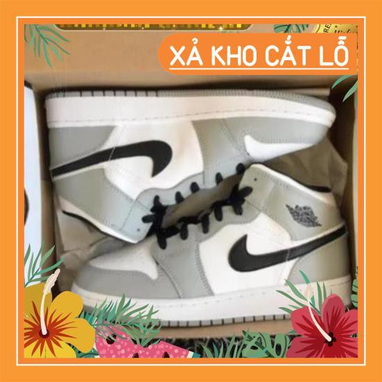 [Siêu Hot ]  Giày sneaker Jordan 1 grey/white đủ size nam nữ. Giày Jd1 xám cao | WebRaoVat - webraovat.net.vn