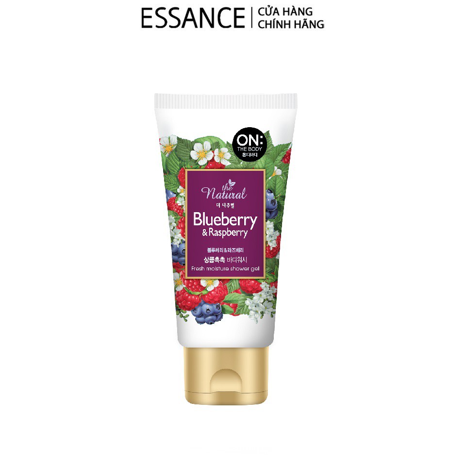 [Mã COSLGBASE2 giảm 10% đơn 199K] [HB Gift] Sữa Tắm On The Body Natural Blueberry & Raspberry 40g Gimmick