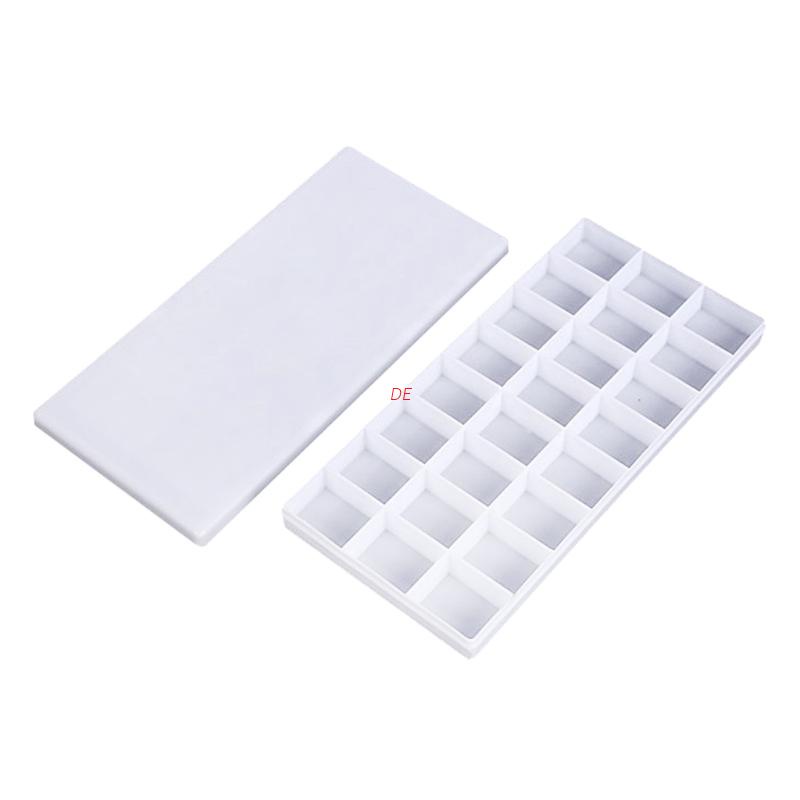 Khay đựng màu nước / bột màu sơn dầu acrylic 24 ô mang theo du lịch sử dụng tiện lợi