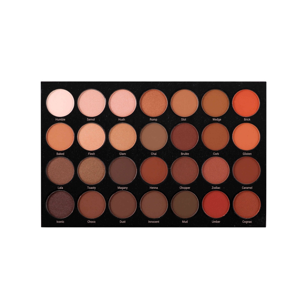 [Mua 2 Giảm 40%] BẢNG MÀU MẮT CHUYÊN NGHIỆP NATURAL BROWN -  VACOSI EYESHADOW PALETTE 81ENB 28 Ô | BigBuy360 - bigbuy360.vn