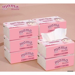 Gói 270 tờ khăn giấy momo diamond giấy dai,mềm mại