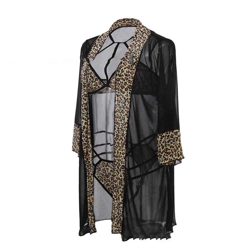 [Hàng Mới về] Áo cardigan tay dài họa tiết da báo thời trang
 | BigBuy360 - bigbuy360.vn