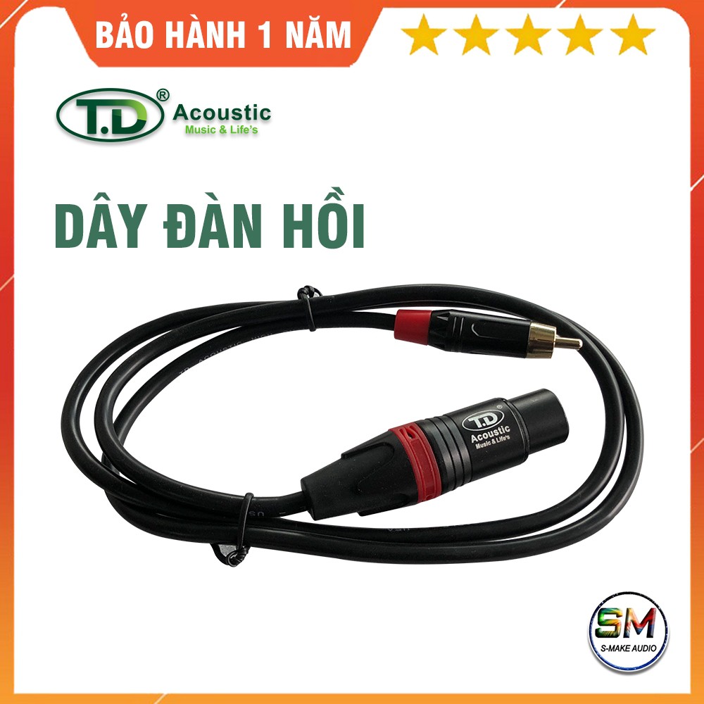 Dây Canon âm thanh TD Acoustic - dây canon chống nhiễu - smake audio