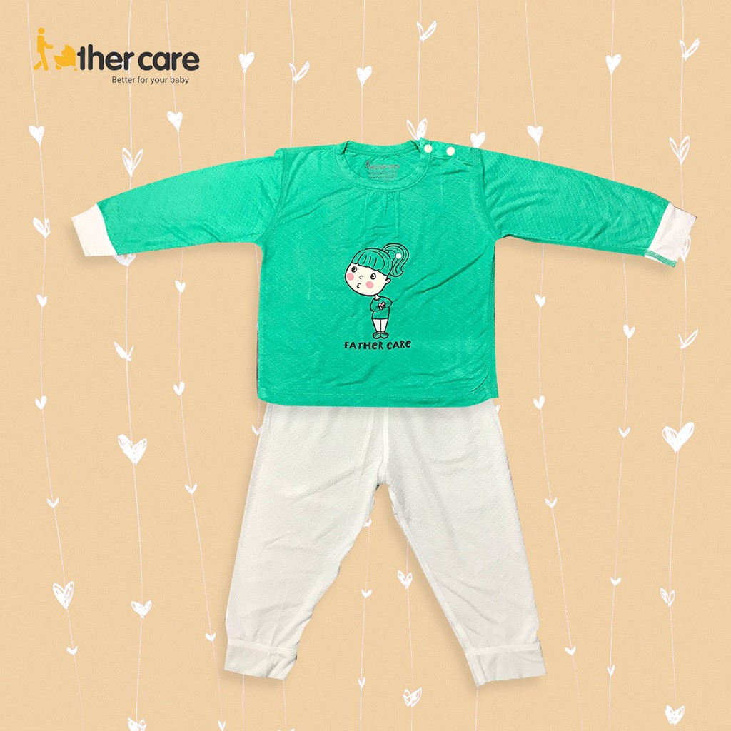 Bộ Quần Áo Trẻ em DT FatherCare Cài Vai - Cô Gái Trái Tim FC800