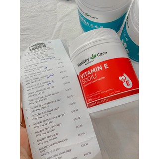 (Chemist ) Viên uống Vitamin E Healthy Care 500IU hộp 200 viên của Úc