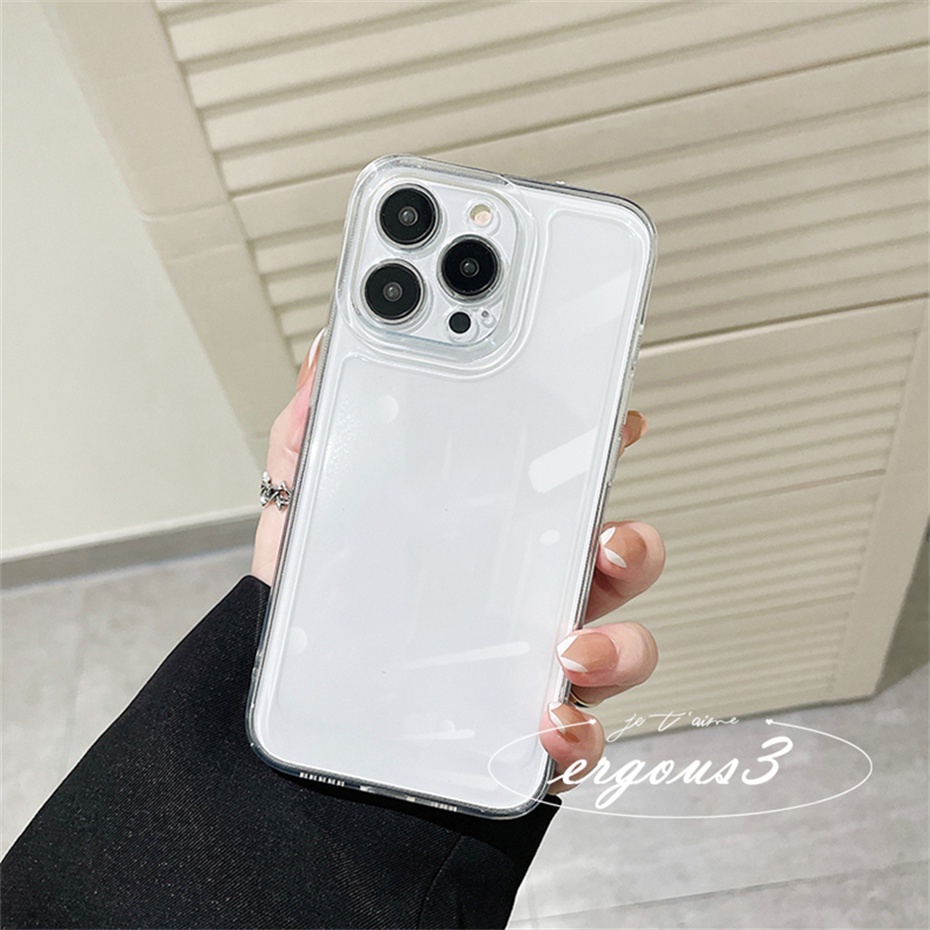 Ốp Lưng Trong Suốt Cho iPhone 14 13 12 11 Pro Max X XR Xs Max 8 7 Plus