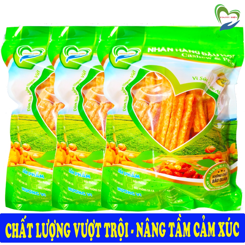 Combo 3 Túi Bánh Khoai Tây Phô Mai Que & Đậu Hà Lan Túi Zip 178GR Tâm Đức Thiện