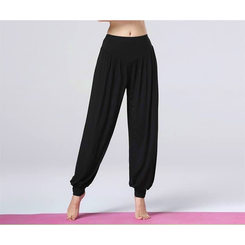 Quần Alibaba Dành Cho Nữ Tập Yoga Chất Liệu Cottong Mềm Mịn Mát