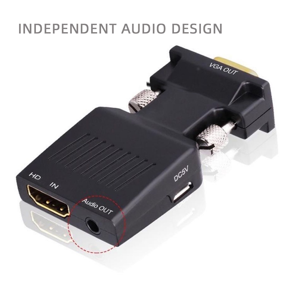 Bộ ChuyểN VGA Sang HDMI HD 1080P Cho PC / Laptop / MáY ChiếU / HDTV