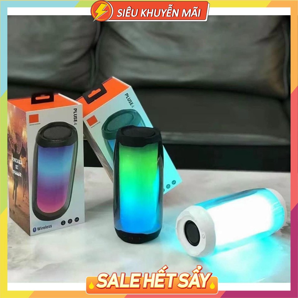 Loa Bluetooth JBL pulse 4 Đèn Led 360 Âm Thanh Chuẩn  Bass Căng Đét Hàng Cao Cấp