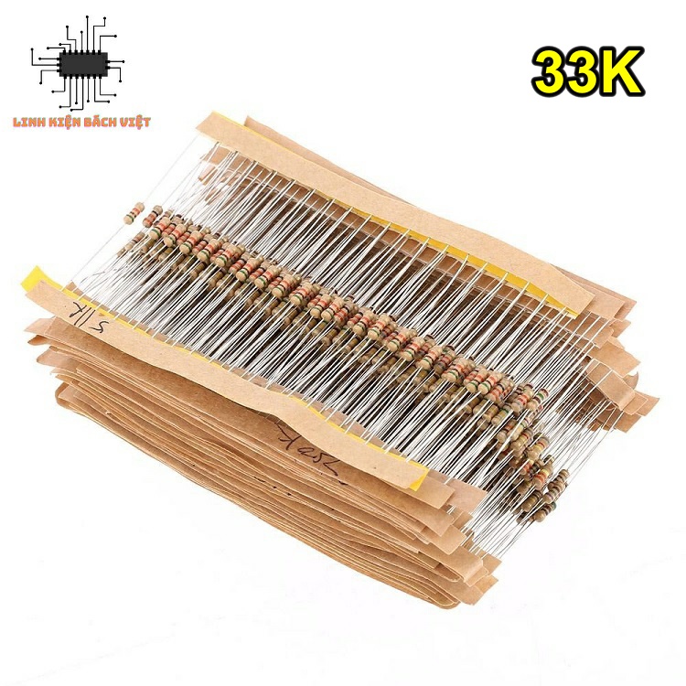 100 chiếc Điện trở 33K-1/4W