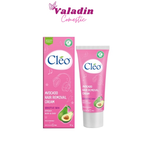 Kem tẩy lông CLEO Sensitive Skin 50g Dành Cho Da Nhảy Cảm / Kem Triệt Lông Nách