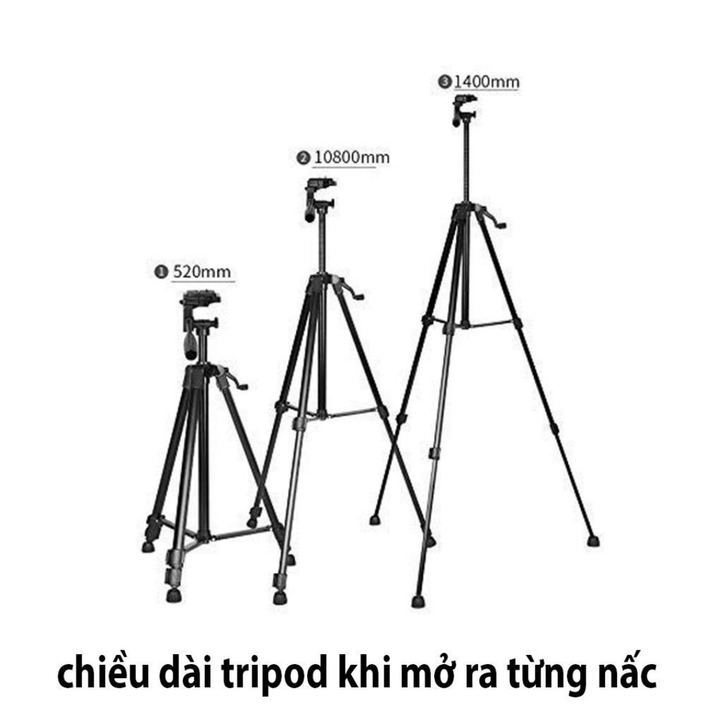 Chân Giá Đỡ Máy Ảnh & Điện Thoại Tripod  3 Chân Cao 1.5m Chắc Chắn,Tripod Đa Năng Chuyên Dùng Quay Phim Chụp Anh