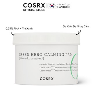Bông Tẩy Da Chết Cosrx One Step Green Hero Calming Pad