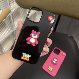 Ốp lưng gấu losto gắn sticker nổi 3d