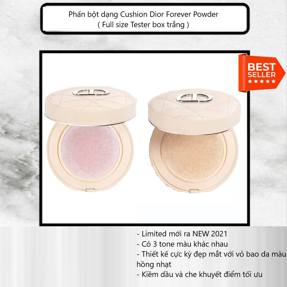 Phấn bột dạng Cushion Dior Forever Cushion Powder ( Tester Box Trắng )