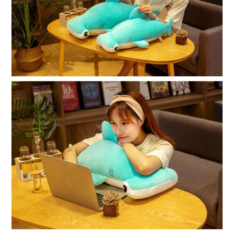 Gối Nhồi Bông Đồ Chơi Hình Cá Mập Búa Đầu Cá Mập Phong Cách Mới Sáng Tạo