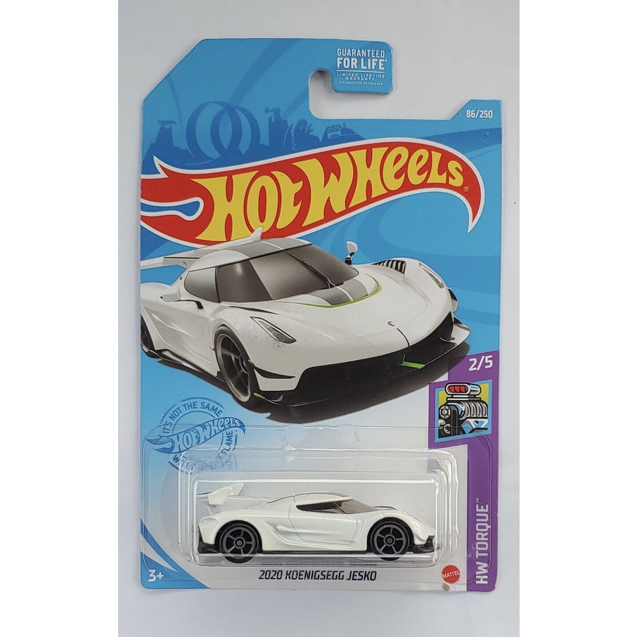 Xe mô hình tỉ lệ 1:64 Hot Wheels T-7 card US 2020 Koenigsegg Jesko trắng