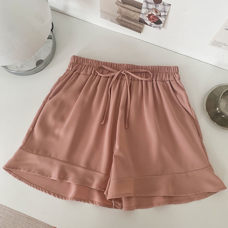 Quần Short Lưng Cao Ống Rộng Thời Trang Mùa Hè Cho Nữ