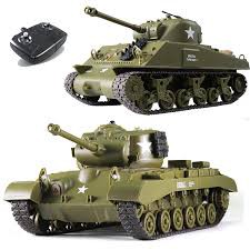Xe Tăng Sherman M4A3 M26 Pershing Trận Quân Đội Đồ Chơi Trẻ Em, cha Mẹ-Con Tương Tác Rc Xe Tăng Cho Bé Tặng