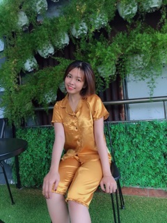 ( Freesize Lụa ) Đồ Bộ Pijama Lụa viền bèo - Tay Ngắn Quần Lửng